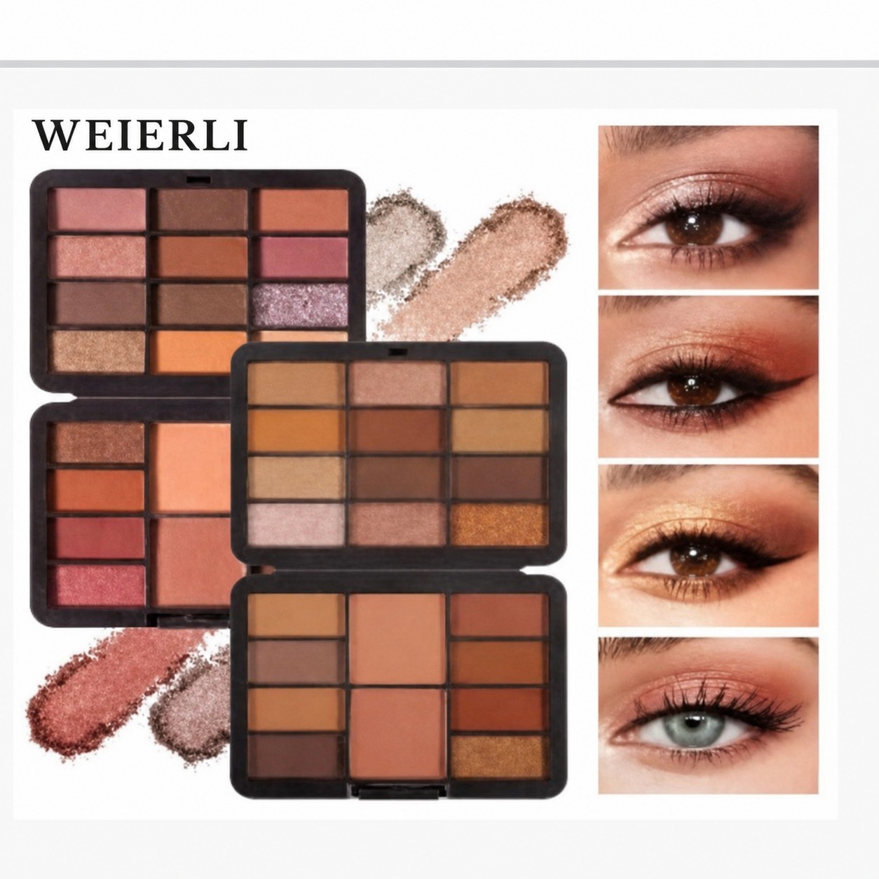 Private label glitter eyeshadow palette