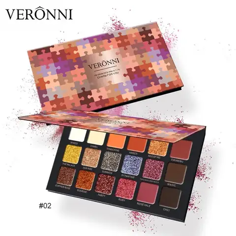 VERONNI 18-Color Eyeshadow Palette