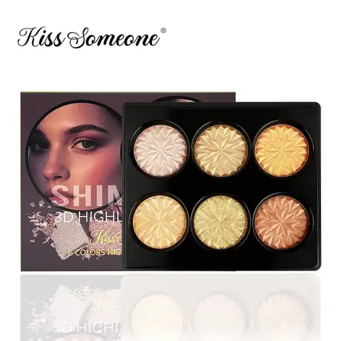 6-Color Highlighter Palette