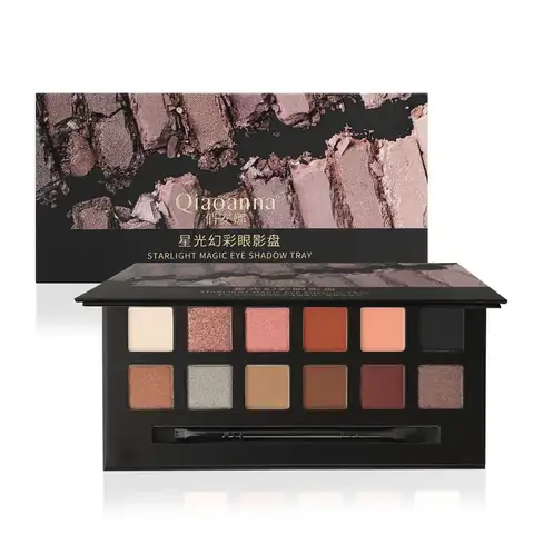 Qiaoanna 12-Color Waterproof Eyeshadow Palette